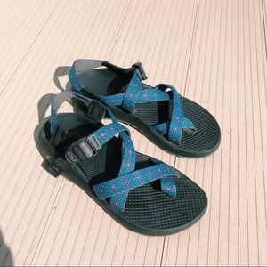 Blue + Purple Aztec Pattern Chacos